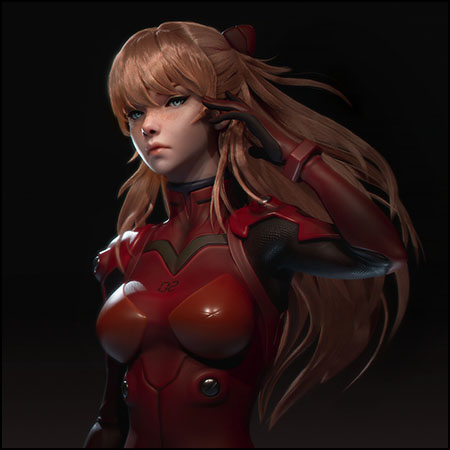 新世纪福音战士Asuka动画角色素材之家精选3D模型