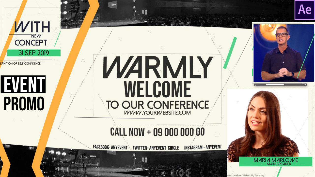 活动促销简洁动态素材库精选AE模板