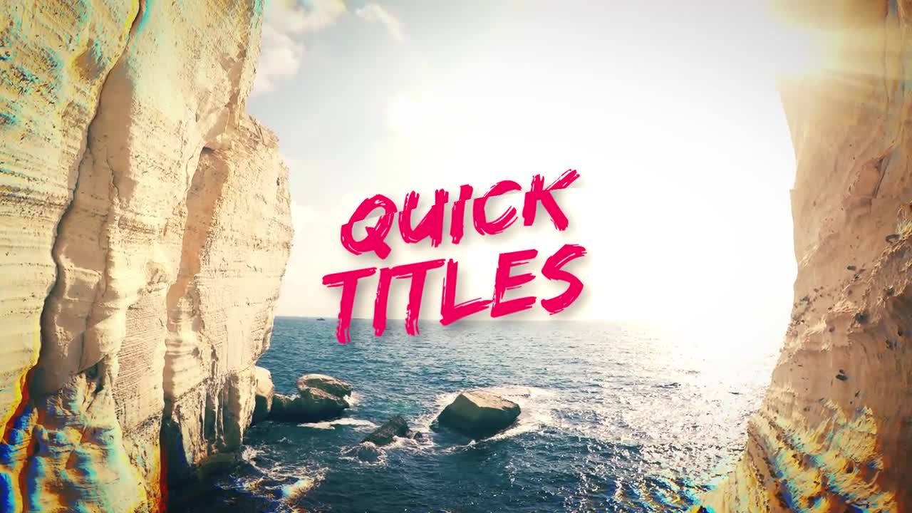 快速旅游照片转场过渡素材库精选AE模板