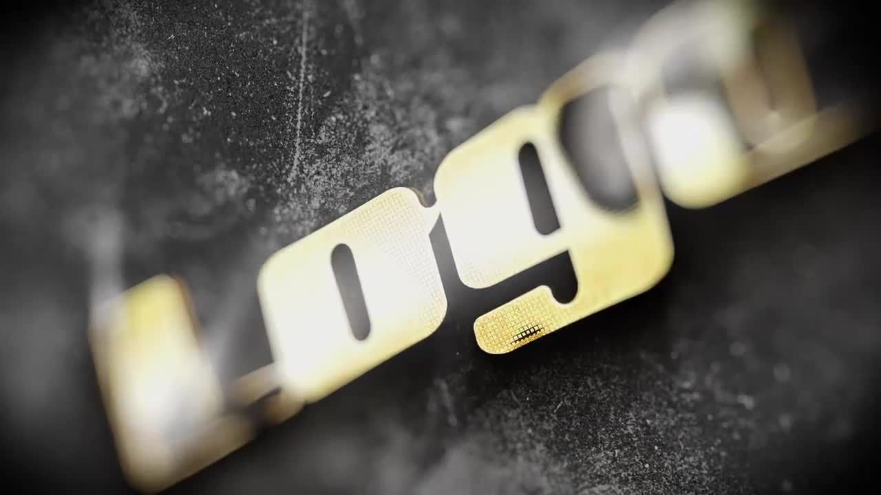 金色和银色标志展示素材库精选AE模板