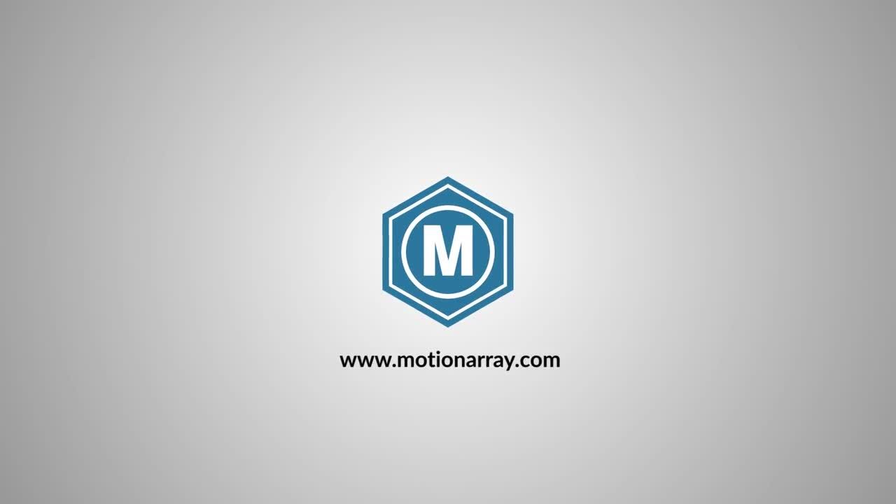 简约的平面徽标显示素材库推荐PR模板