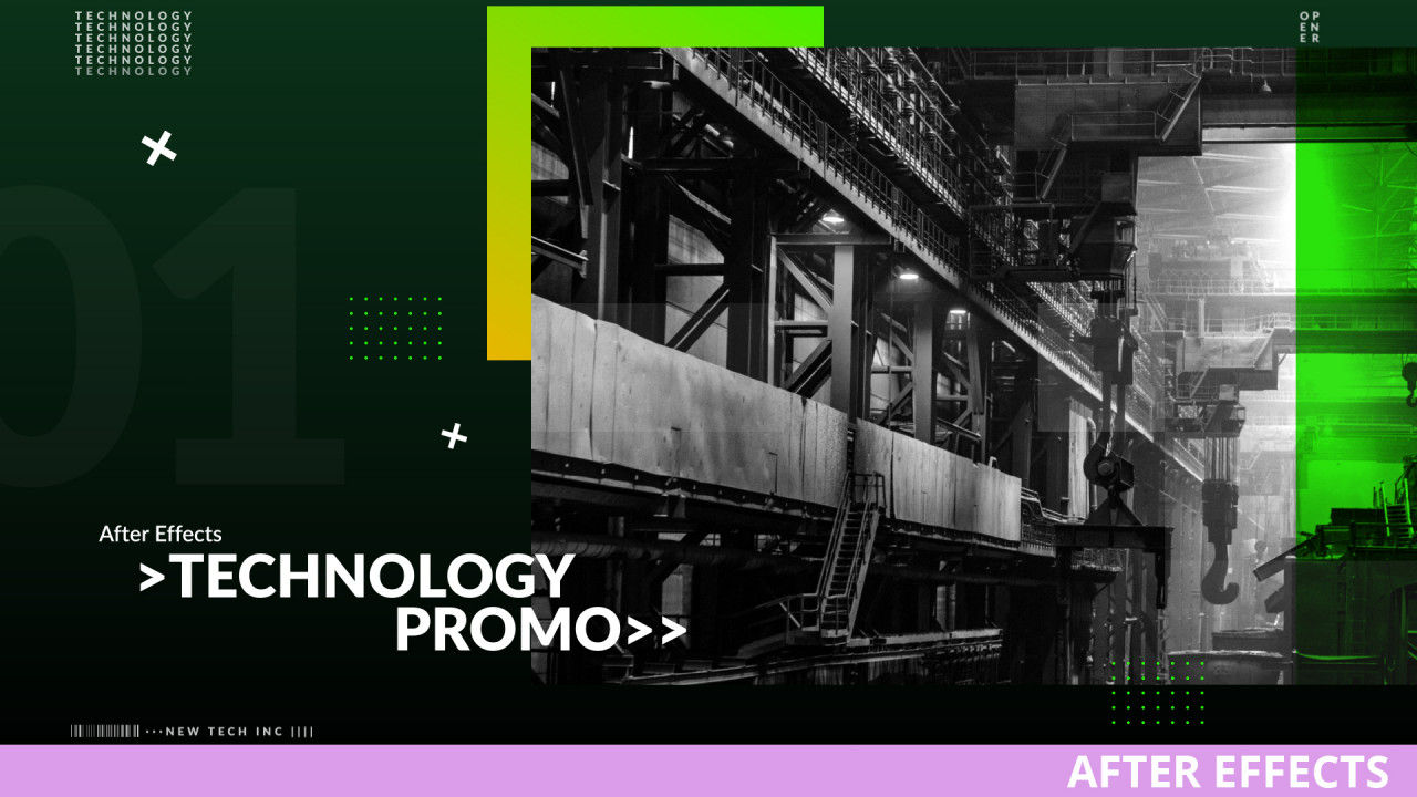 超现代的标题文本动画产品介绍素材库精选AE模板