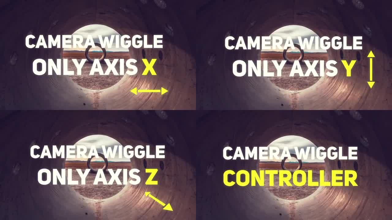 炫酷的摄像机摆动控制动画视频素材库精选AE模板