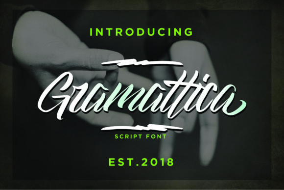 Gramattica Font素材之家精选英文字体
