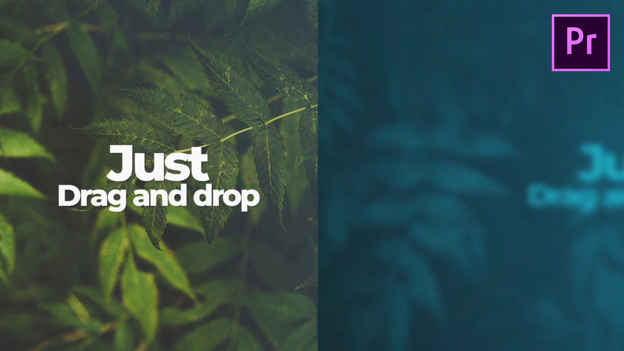 简单文字设计且富有创意的动态动画相册展示素材库精选pr模板