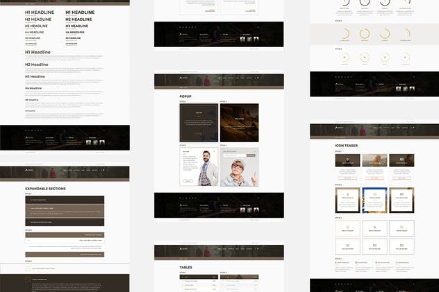 多用途创意产品展示/博客/在线商店网站模板素材库精选 Astero — Multipurpose Portfolio | Blog | Store PSD插图(12)