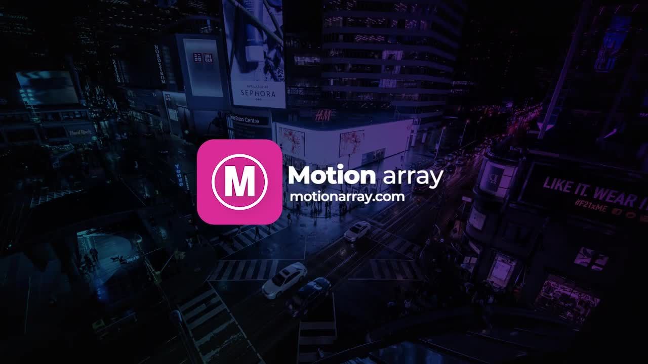 一款色彩缤纷的动画搜索引擎pr徽标模板