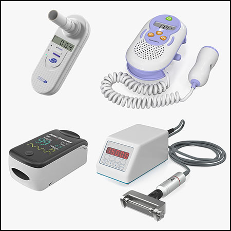 4款医疗器械医疗设备3D/C4D模型