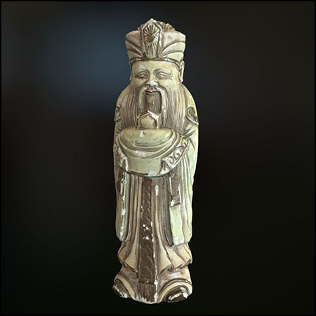 破旧的中国风雕像装饰品素材之家精选3D模型