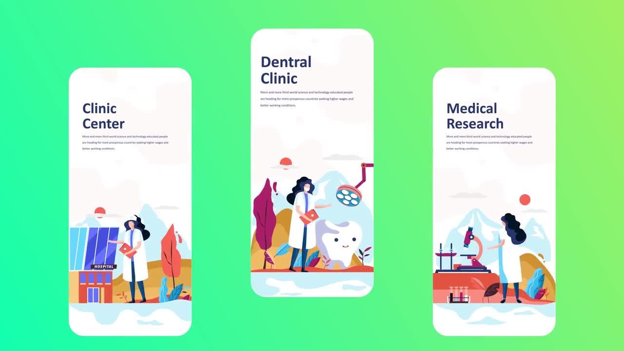 6个医学介绍动态插图素材库精选AE模板Medicine