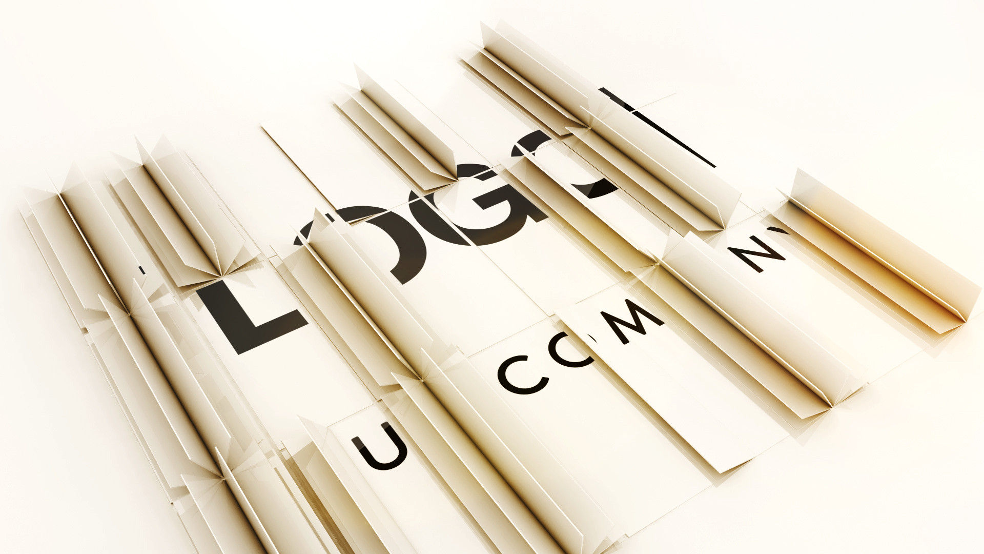 图形折叠Logo动画素材库精选AE模板