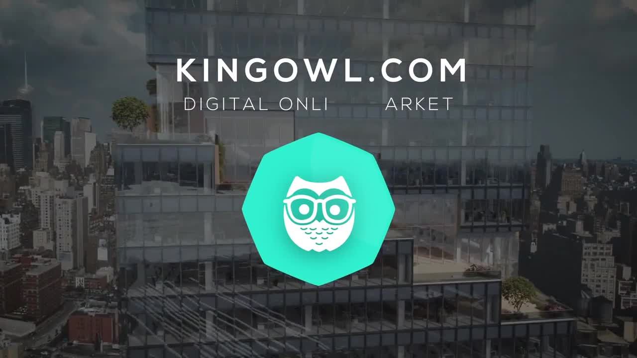 4个标识显示简单徽标素材库精选AE模板