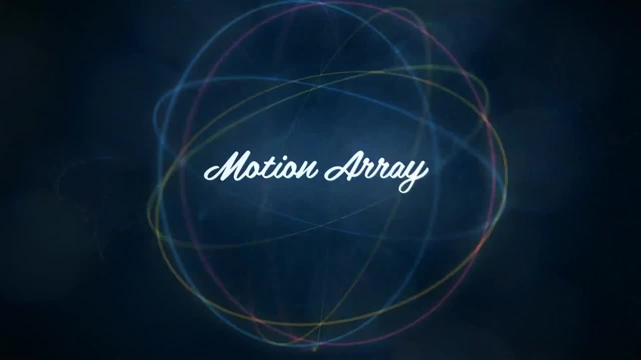 旋转动态炫光粒子演示文稿logo展示素材库精选AE模板