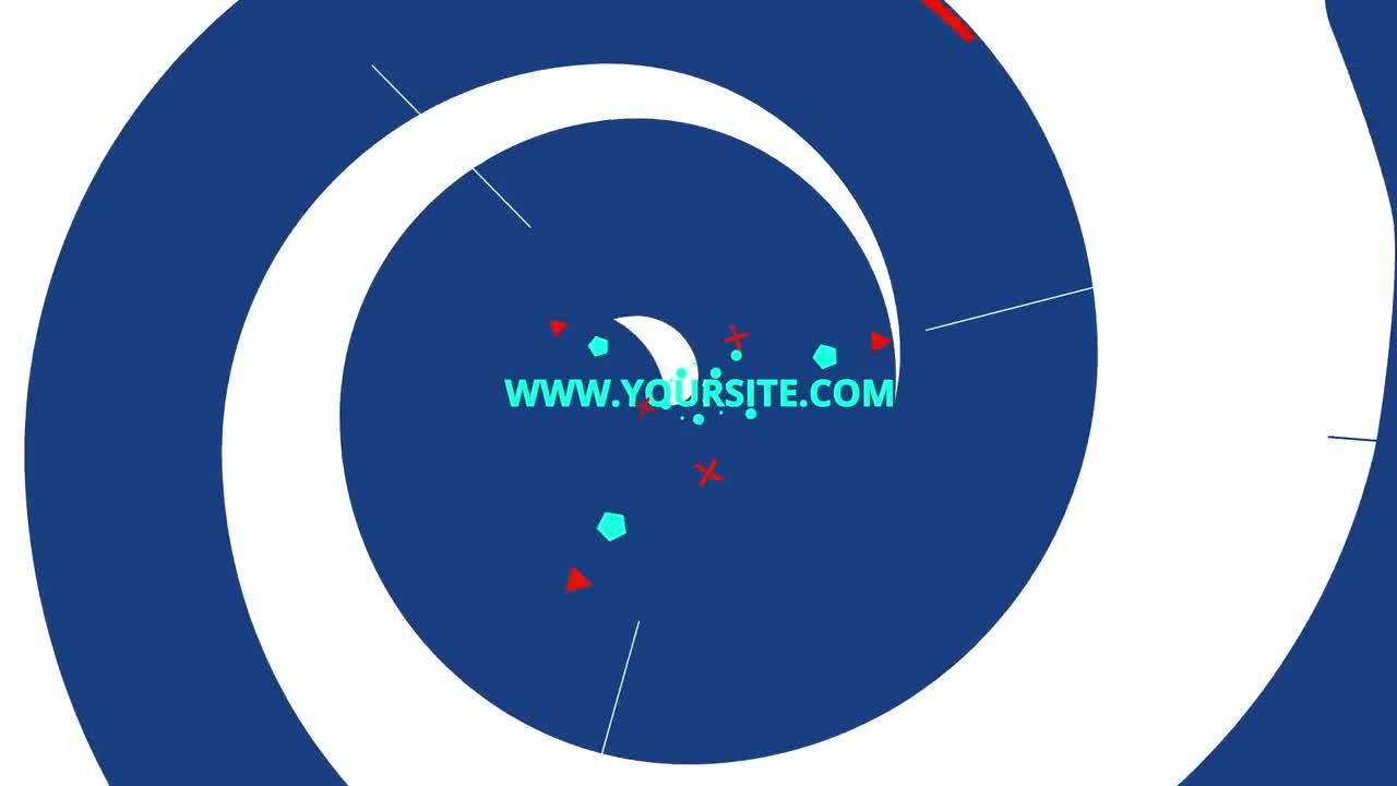 充满活力的螺旋形动画徽标素材库精选AE模板