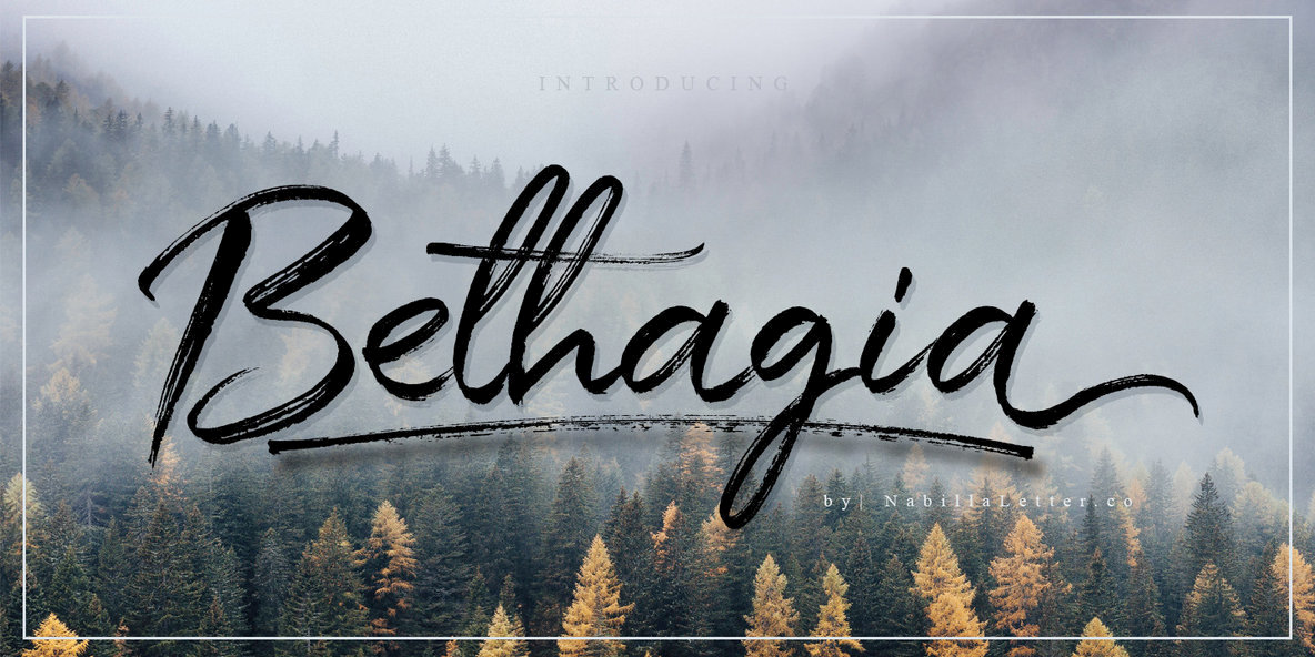 Bethagia Font Family素材之家精选英文字体