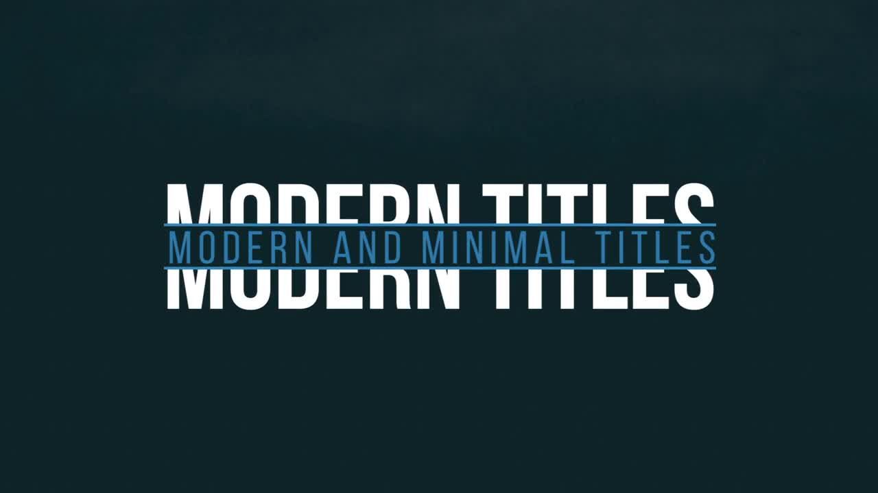 运动平滑标题动画素材库精选pr模板