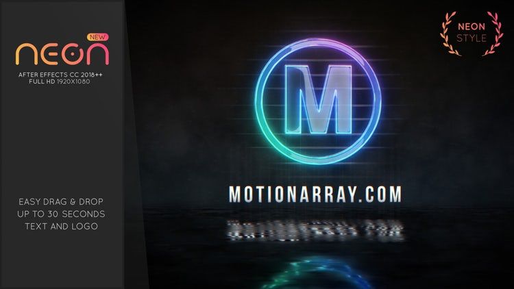 活力炫酷徽标展示ae模板