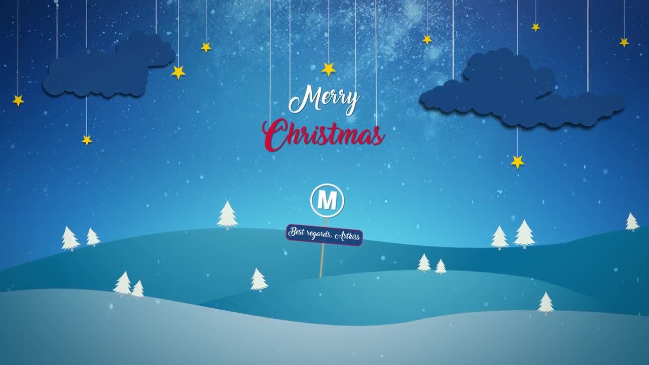 愉快的圣诞节开场白素材库精选AE模板