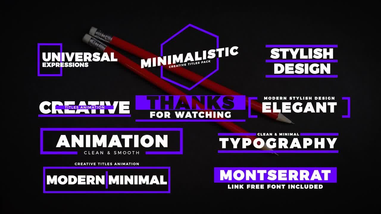 有创意的下三分之一视频博客全屏标题素材库精选AE模板