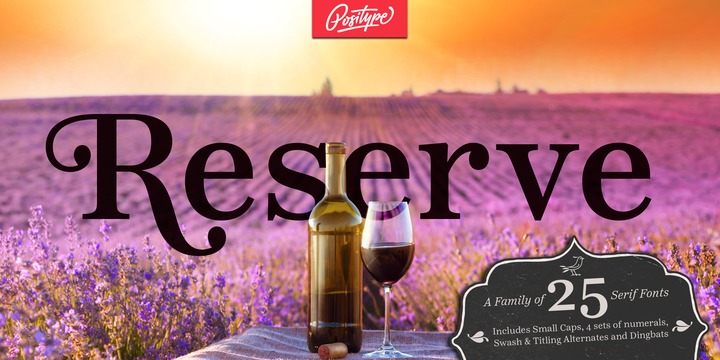 Reserve Font Family素材之家精选英文字体
