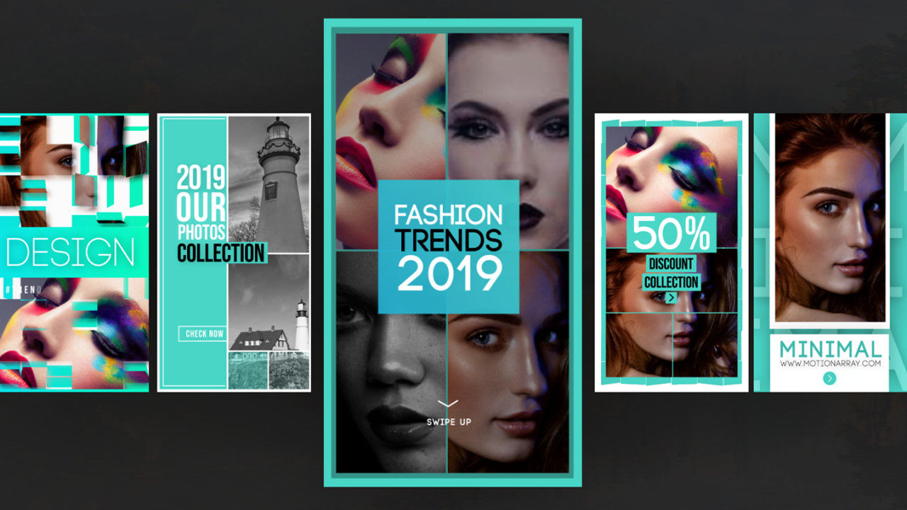 现代时尚优雅的Instagram故事素材库精选AE模板