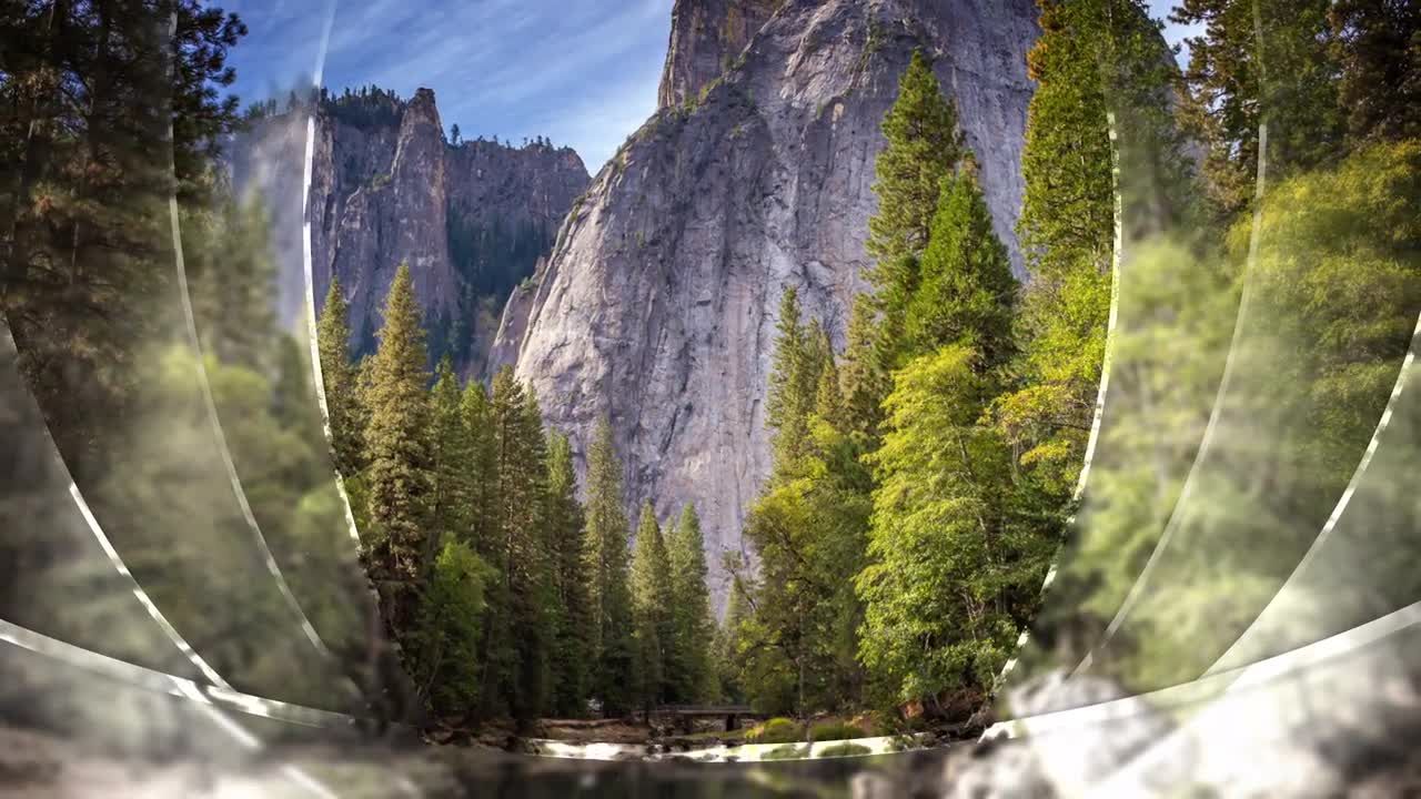 精美独特的玻璃照片幻灯片素材库精选AE模板