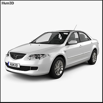马自达6 Sedan 2002 OBJ格式素材之家精选3D模型