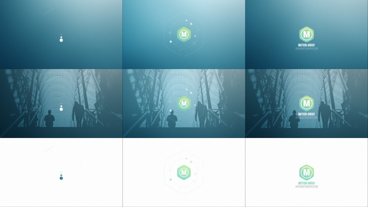 6个版本的徽标动画介绍包素材库精选AE模板