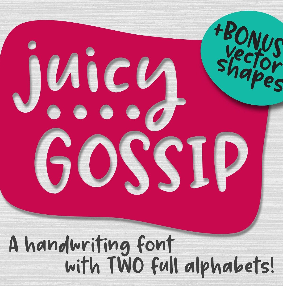 Juicy Gossip Font素材之家精选英文字体