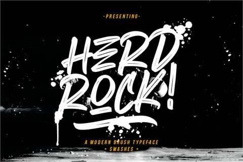 Herdrock font素材之家精选英文字体