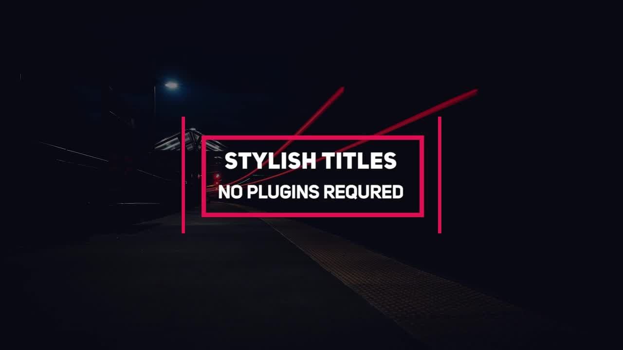 14个文字排版标题字幕动画视频素材库推荐PR模板