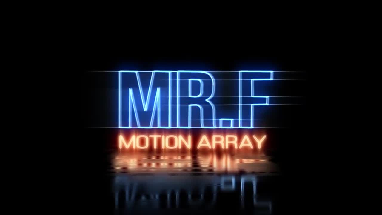 励志企业Glitch标志素材库精选AE模板