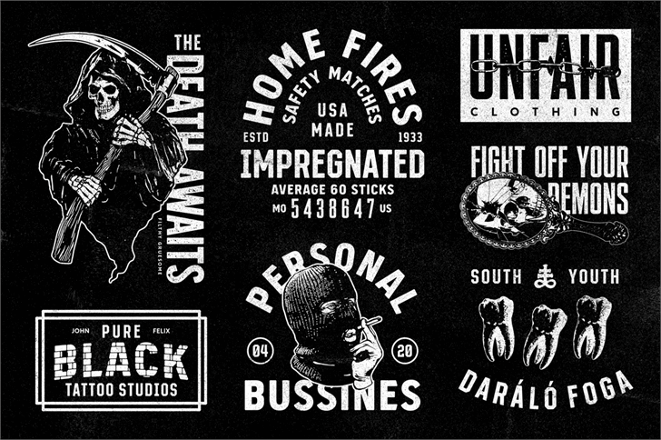 S&S GreyHood Seven font插图5