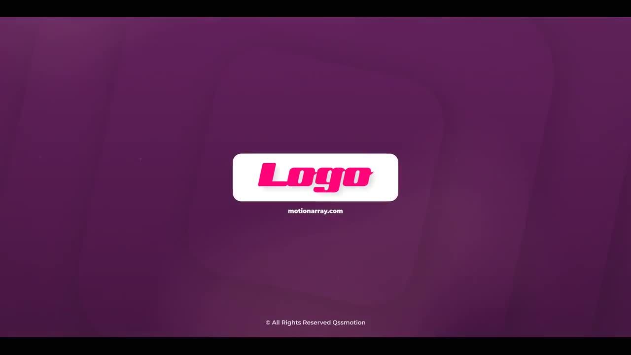 简洁幻灯片开场线条分割特效logo展示素材库精选AE模板