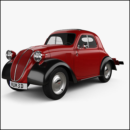 Fiat 500 Topolino 1936 菲亚特汽车素材之家精选3D模型