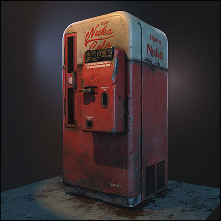 1950年可口可乐自动售货机素材之家精选3D模型