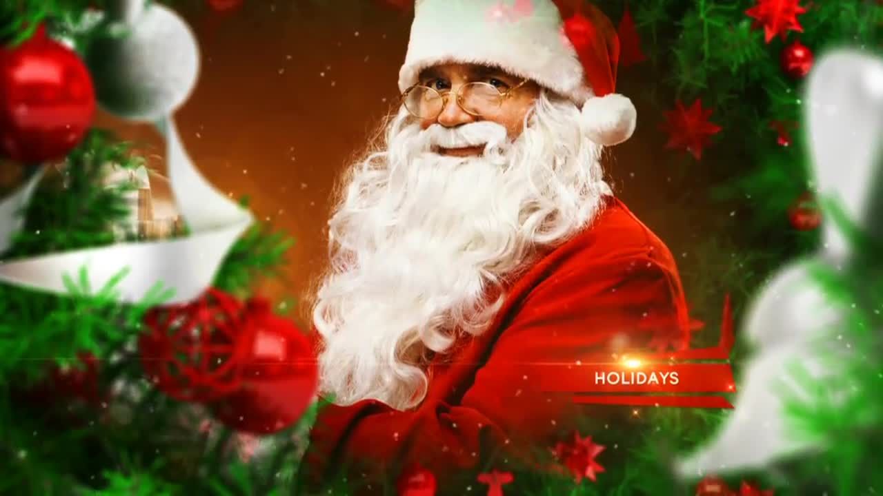 温暖热情的圣诞节照片展示素材库精选AE模板