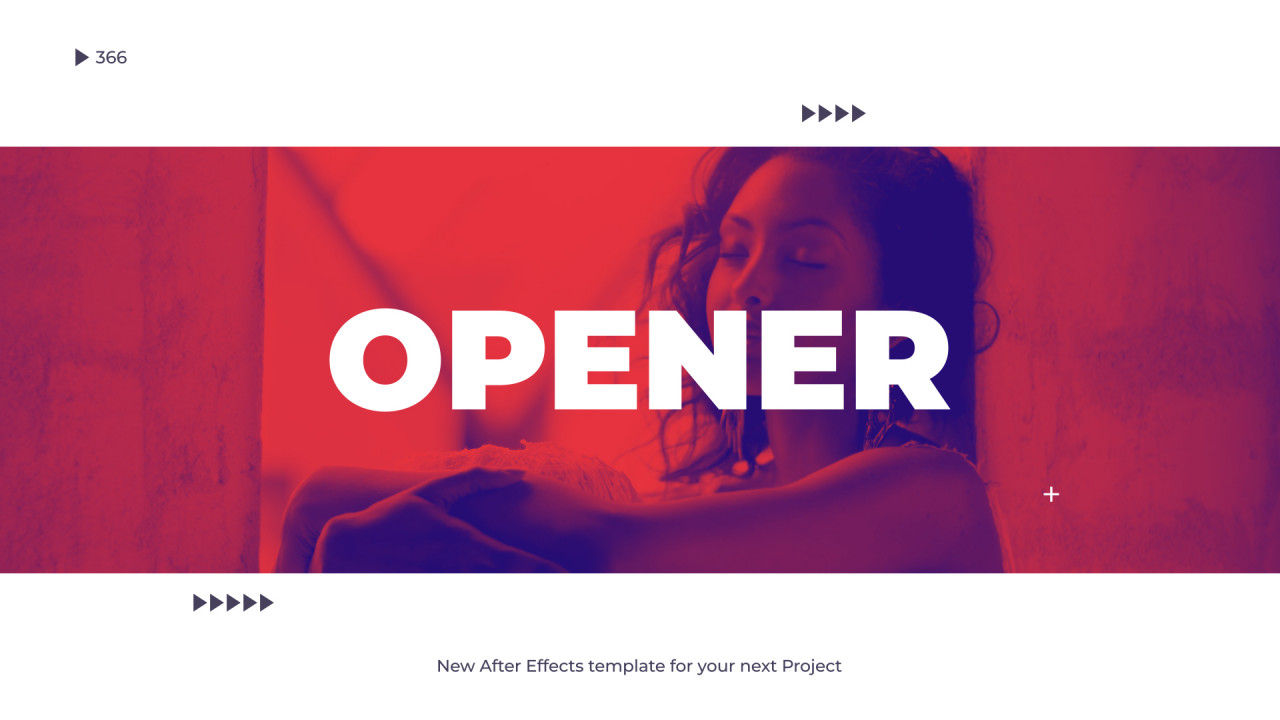 明亮且动态的广告开场白动画素材库精选AE模板