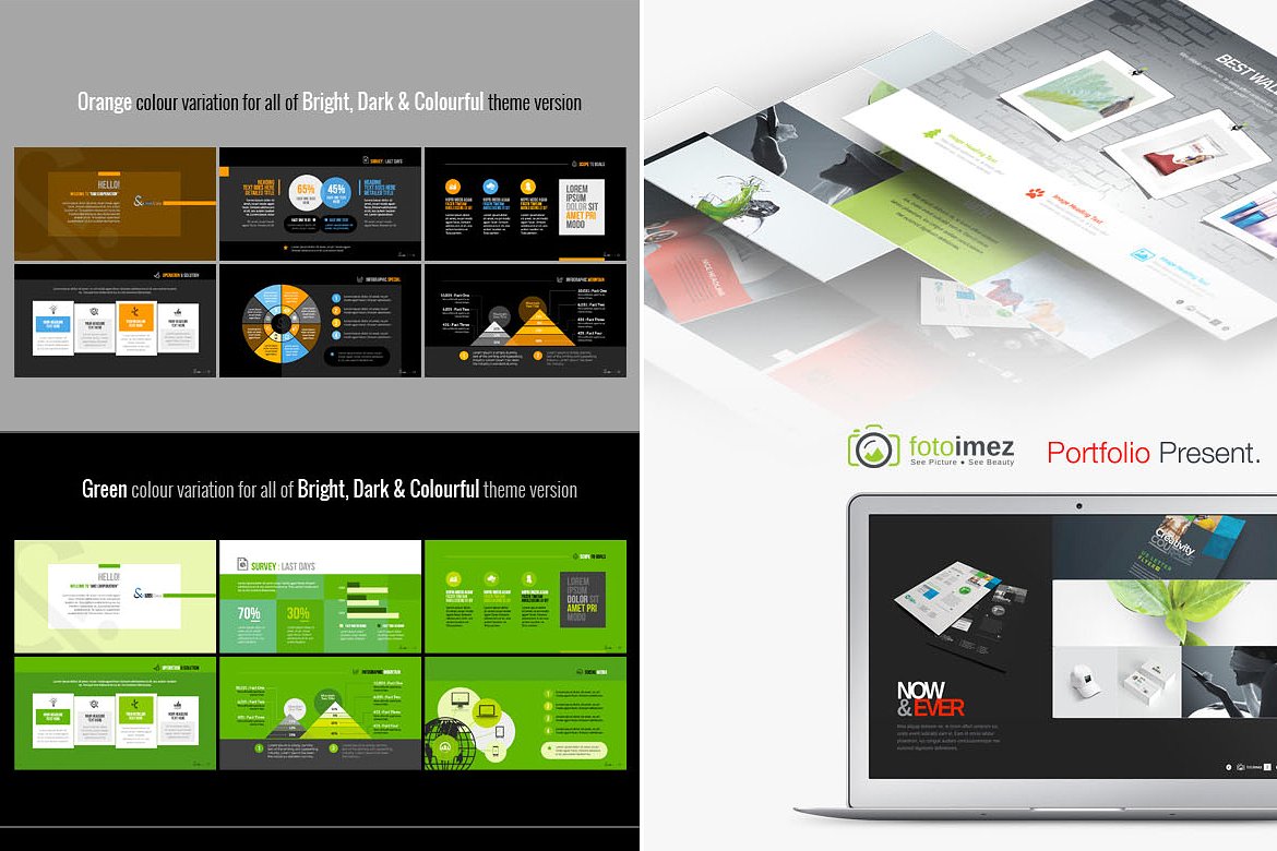 干净、创意、现代的商业PowerPoint包插图(9)