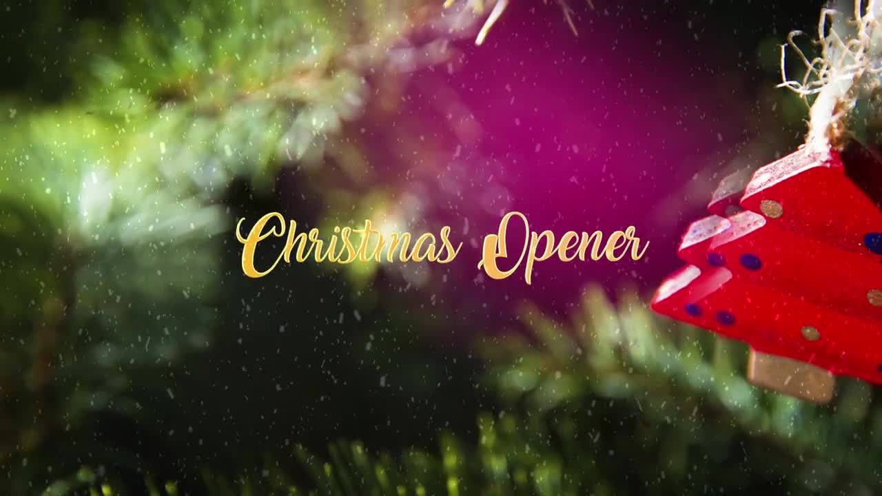 温馨梦幻新年幻灯片字幕特效展示素材库精选AE模板