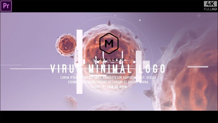 病毒最小转场动态动画素材库精选pr模板