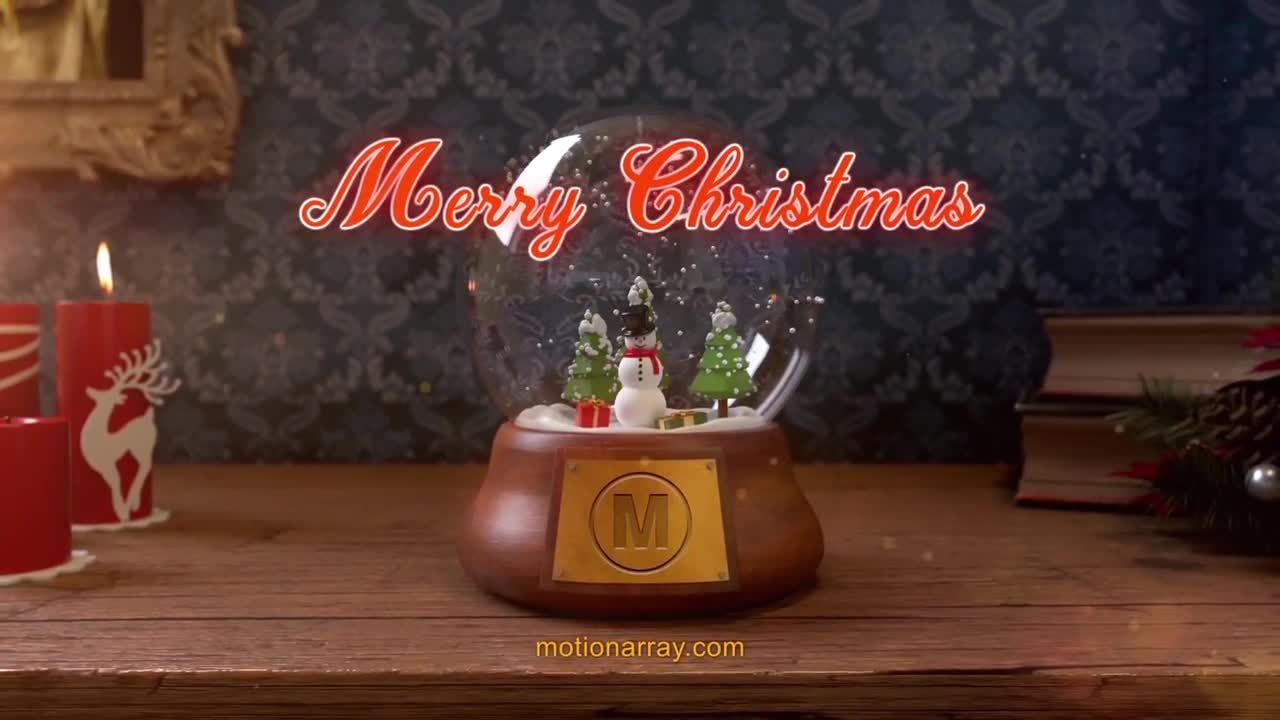 精美时尚有趣的3D圣诞场景素材库精选AE模板