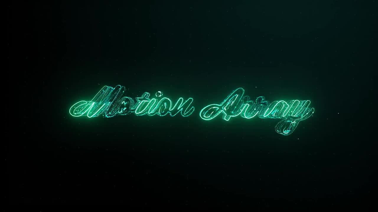 高科技数字logo动画素材库精选AE模板