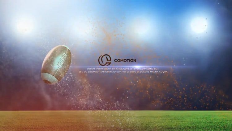 橄榄球球标志素材库精选AE模板