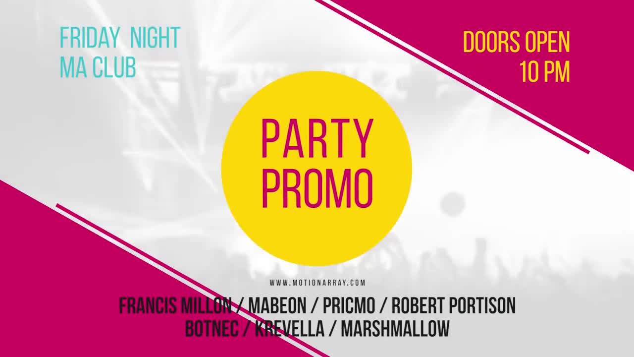 刺激的派对促销素材库精选Pr模板