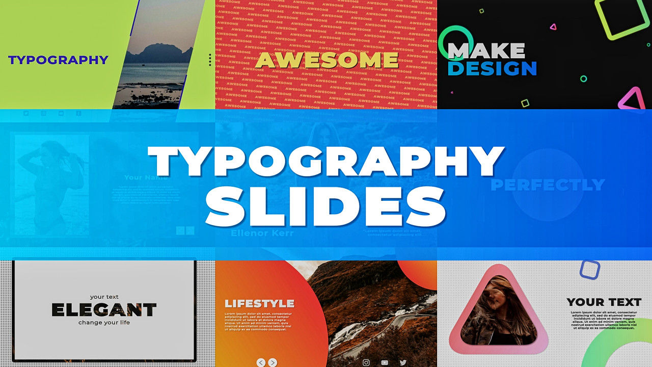 精美的版式幻灯片素材库精选AE模板