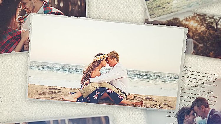 电影风格素材库精选AE模板(Memories Slideshow )