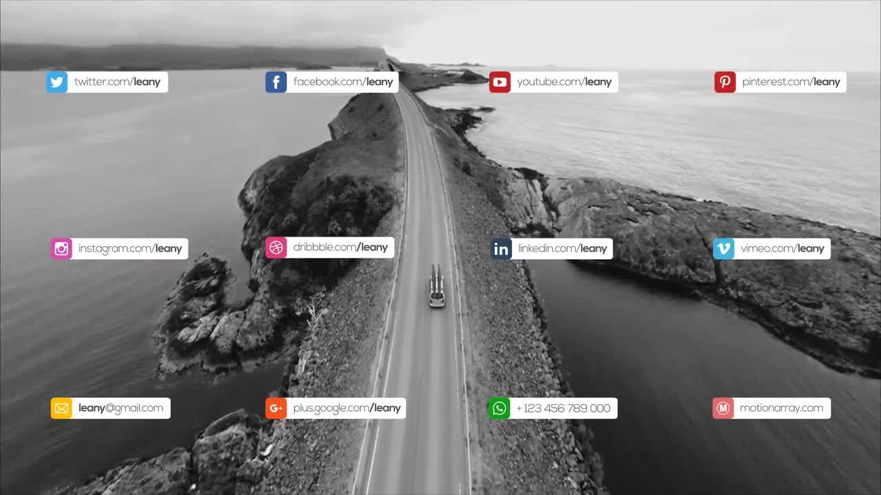 24个时尚的社交媒体下三分之一或全屏动画标题素材库精选AE模板