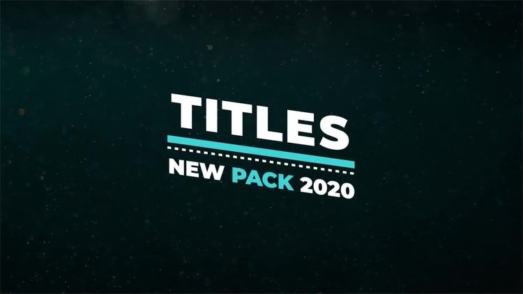 高级低三分之二文本动态动画ae模板