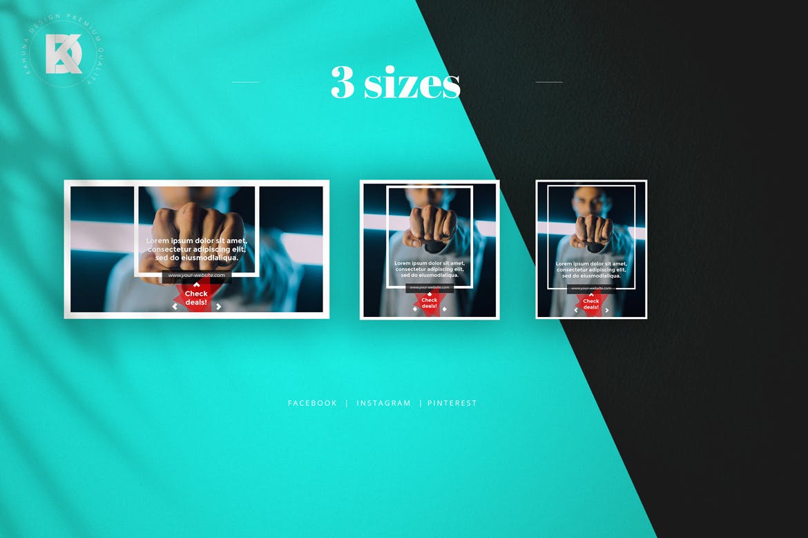 社交媒体新媒体Banner横幅广告设计模板素材库精选 Social Media Banners Pack插图(2)